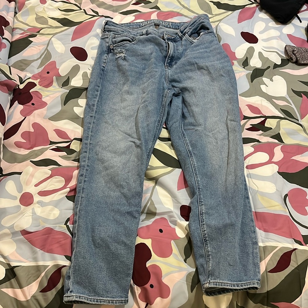 American Eagle AE Stretch Mom Jean - Distressed